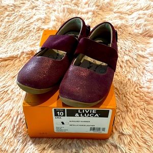 Livie & Luca Burgundy Kids Shoes
